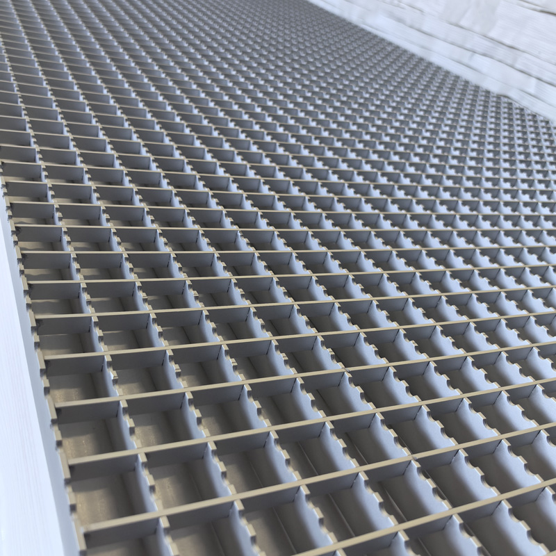 Serrated Press-locked Aluminum Grating