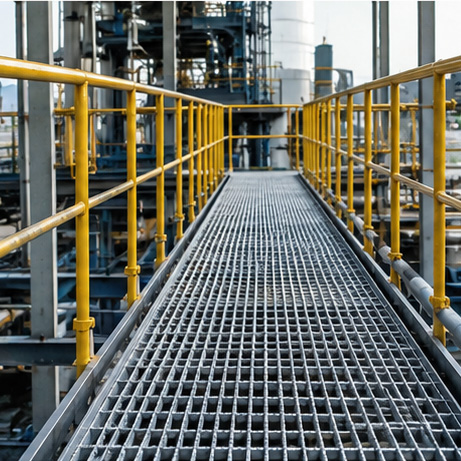 Serrated Press-locked Steel Grating