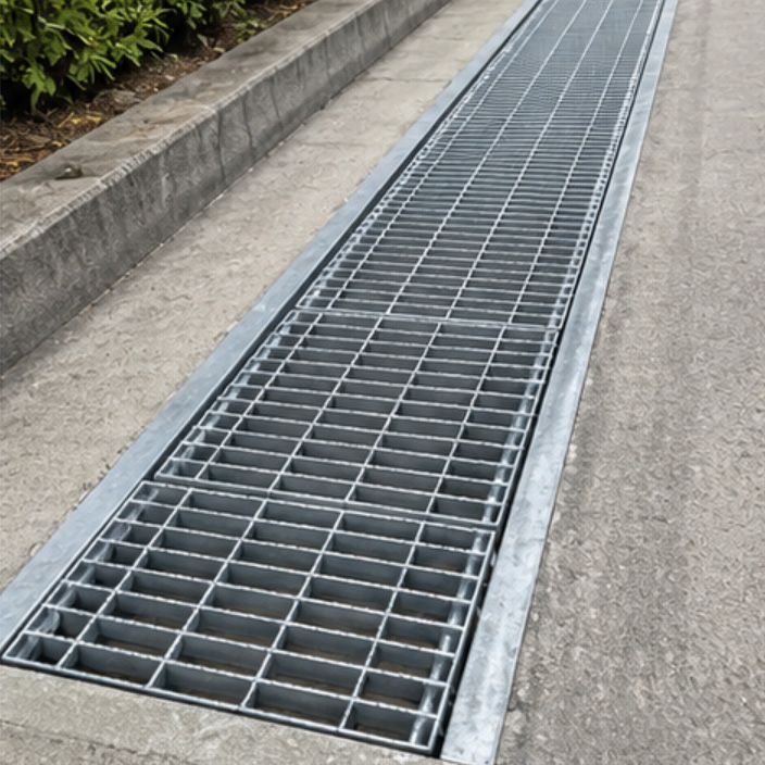 Serrated Press-locked Steel Grating