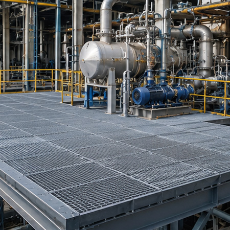 Serrated Press-locked Steel Grating